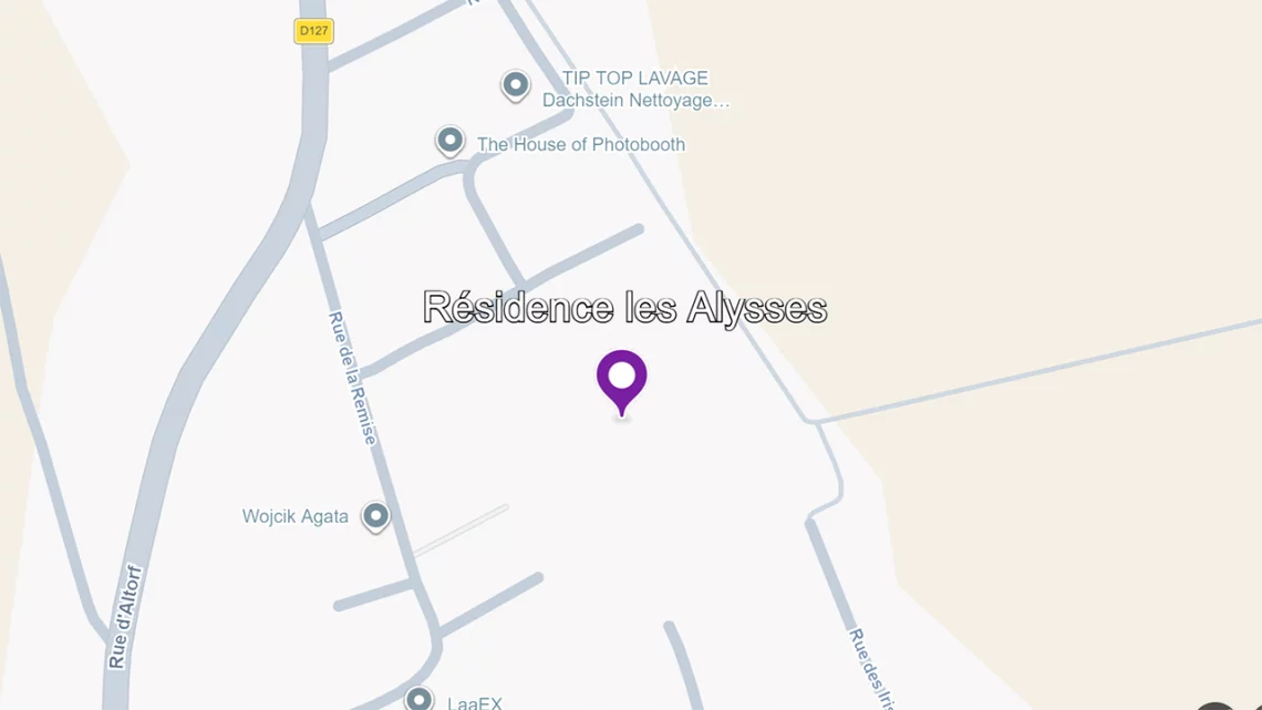 ALFA Immobilier localisation r&eacute;sidence Les Alysses &agrave; Dachstein